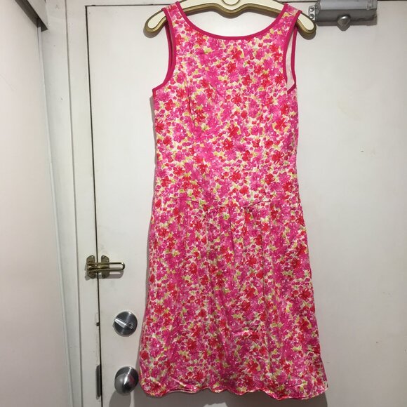 VINTAGE MICA V-BACK FLORAL PRINT DRESSES SIZE 12 - Picture 5 of 8